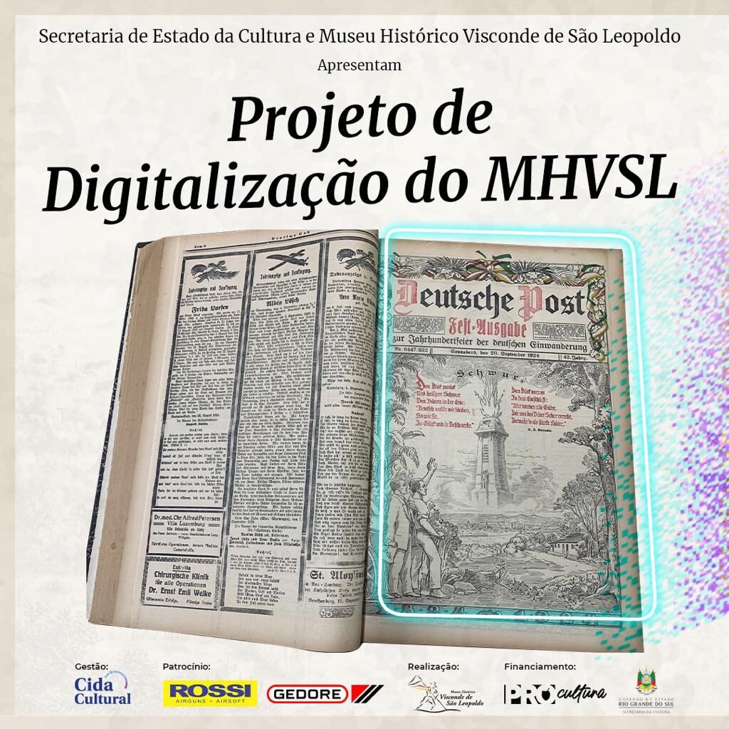 Projeto Digitalização, catalogação e disponibilização do acervo documental e iconográfico do Museu Histórico Visconde de São Leopoldo.